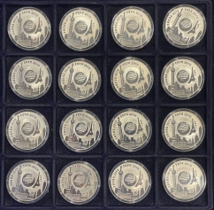 Серебряная монета 20 рублей ЭКСПО-2010, Беларусь, Ag 925, 31,1г., 2010 год